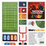 Tactical Football: Football Strategy Board Game for Adults and Boys- Dynamic Sports Action with Terrain Challenges, Flick Challenges & Tactical Play Cards
