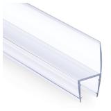 AmazerBath 5 PCS Shower Door Side Seal Strip for 1/2 Inch Glass - 15.75 Inches x 5, 5 Sections Segmented Shower Installation Kit, Frameless Glass Door Seal Strip