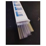 AmazerBath 5 PCS Shower Door Side Seal Strip for 1/2 Inch Glass - 15.75 Inches x 5, 5 Sections Segmented Shower Installation Kit, Frameless Glass Door Seal Strip