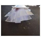 AmazerBath 5 PCS Shower Door Side Seal Strip for 1/2 Inch Glass - 15.75 Inches x 5, 5 Sections Segmented Shower Installation Kit, Frameless Glass Door Seal Strip