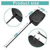 jiooyy 24 Volt Doorbell Power Adapter - 16.4ft Long C Wire Adapter, Doorbell Transformer Fits Ring, Nest Hello, Wyze, Eufy Video Doorbells and Sensi,Nest,Honeywell Thermostat(Black)