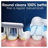 Oral-B iO Ultimate Clean Replacement Brush Heads, 4 Count, Gum & Sensitive White