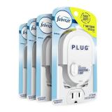 Febreze Plug In Air Freshener Fade Defy Plugs, Scented Oil Warmer- Pack of 4