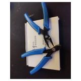 2 Pcs Split Ring Pliers Crimping Jewelry Jump Pliers for Opening/Closing Split Ring or Key Chain, Wire Flush Cutter Set for Jewelry Beading Repair Making Supplies