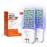 Mosalogic Fruit Fly Traps for Indoors Gnat Trap for House Indoor-600 Sqft Protection Area UV Fly Insect Trapper for Fruit Fliesï¼Gnatsï¼Mosquitoï¼and Other Flying Insect Plug-in Bug Killer