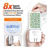 Mosalogic Fruit Fly Traps for Indoors Gnat Trap for House Indoor-600 Sqft Protection Area UV Fly Insect Trapper for Fruit Fliesï¼Gnatsï¼Mosquitoï¼and Other Flying Insect Plug-in Bug Killer