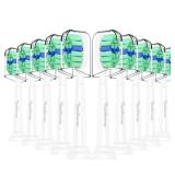 Toptheway Plaque Control Toothbrush Replacement Heads Compatible with Philips Sonicare Replacement Heads, 4100 5100 5300 and Most Click-on Electric Toothbrushes, 10 Pack