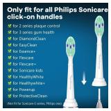 Toptheway Plaque Control Toothbrush Replacement Heads Compatible with Philips Sonicare Replacement Heads, 4100 5100 5300 and Most Click-on Electric Toothbrushes, 10 Pack