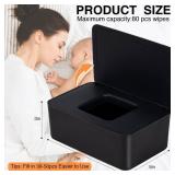 Baby Wipes Dispenser, Wipe Holder for Baby & Adult,Keeps Wet Tissue Fresh, Non-Slip Wipes Case, Flushable Wipe Container with Sealing Design Lid