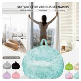 TRAVEVA Fluffy Faux Fur Bean Bag Chair Cover for Living Room(No Filler), Bean Bag Chairs Cover for Kids/Teens,Premium Furry Anti-Slip Bean Bag Cover for Organizing Plush Toys (Water Ripple)