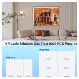 Puzzle Glue Sheets for 1000-Pieces, 24 PCS Puzzles Saver Sheets, Easy Peel and Stick Jigsaw Sticker Sheets, No-Clean Puzzle Glue Stickers, Gifts for Puzzles Lovers