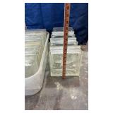 Clear Glass Block Tiles - Set of 16