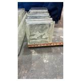 Clear Glass Block Tiles - Set of 16