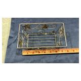 Woven Wire Baskets and Metal Display Stand Set