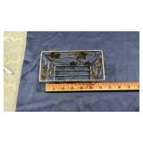 Woven Wire Baskets and Metal Display Stand Set