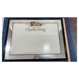 1961 Napa Valley Mirror in Black Frame