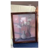 Signed Still Life Floral Vase Print by Botticelli