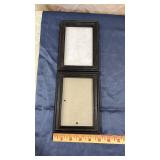 Double Opening Black Wood Picture Frame