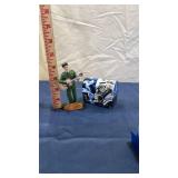 1950s Military Style Rock Singer Elvis Presley Figurine with collectible salt and pepper shaker (salt and pepper shaker not functional)