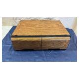 Classic VHS Movie Collection with Wood Storage Case