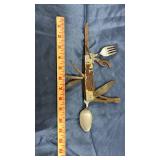 Multi-Tool Camping Utensil with Bone Handle