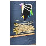 Small flags with flag sticks