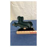 Border Collie Cast Iron Doorstop with Golf Club