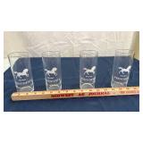 President Brandy Horse Logo Tall Glasses Set