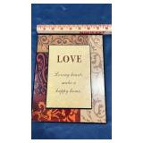 Love Faith Inspirational Wall Plaques Set