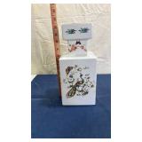 Chinese Porcelain Decorative Vase with Cherry Blossoms and Peacock