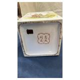 Chinese Porcelain Decorative Vase with Cherry Blossoms and Peacock