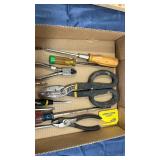 Mixed Hand Tool Collection with Tin Snips