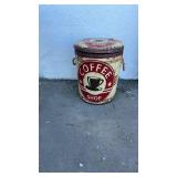 1950s Coffee Shop Metal Storage Container