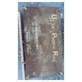 Pacific Railroad Wooden Storage Box