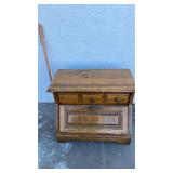 Oak Wood Wall Cabinet with Drawers