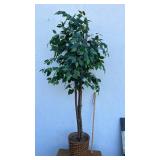 Artificial Ficus Tree with Decorative Basket