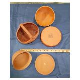 Val do Sol Terra Cotta Basket and Pumpkin Lidded Dishes