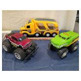 Monster Truck Toy Lot - Ram 1500, Crocodile & Car Carrier