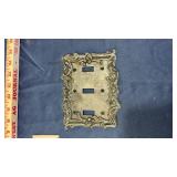 Decorative Metal Light Switch & Outlet Cover Plates Set and wood knobs