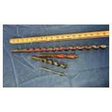 Old Wood Drill Bit Collection