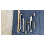 Mixed Lot of Hand Tools and Socket Accessories