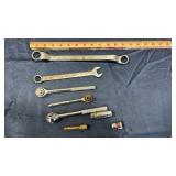 Mixed Lot of Hand Tools and Socket Accessories