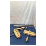 Wooden Woodworking Clamps Set