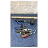 Mixed Hand Tool Set with Rubber Mallet