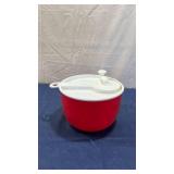 Tupperware Strainer Set Red and White