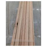 10 Pieces Oak Casing, 7ft L x 2 1/4 H, 70 Linear Feet