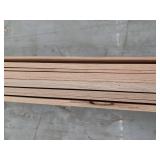 10 Pieces Oak Casing, 7ft L x 2 3/16 H, 70 Linear Feet