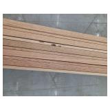 10 Pieces Oak Casing, 7ft L x 2 1/4 H, 70 Linear Feet