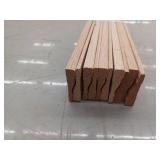 10 Pieces Oak Casing, 7ft L x 2 1/4 H, 70 Linear Feet