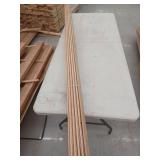 10 Pieces Oak Base, 8ft L x 2 13/16 H, 80 Linear Feet